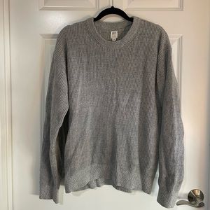 Gap chunky gray oversized drop shoulder sweater cozy